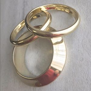 Gold bangles 3pk